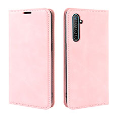 Handytasche Stand Schutzhülle Leder Hülle L08 für Realme X2 Rosa