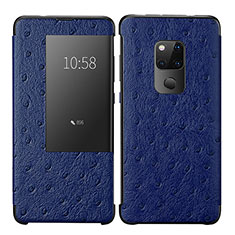 Handytasche Stand Schutzhülle Leder Hülle L09 für Huawei Mate 20 Blau