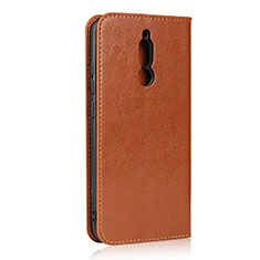 Handytasche Stand Schutzhülle Leder Hülle L11 für Xiaomi Redmi 8 Orange
