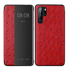 Handytasche Stand Schutzhülle Leder Hülle P02 für Huawei P30 Pro New Edition Rot