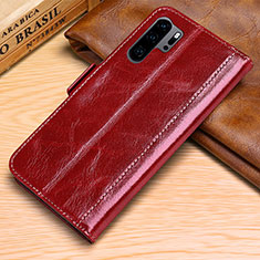 Handytasche Stand Schutzhülle Leder Hülle P03 für Huawei P30 Pro New Edition Rot