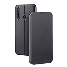 Handytasche Stand Schutzhülle Leder Hülle T01 für Huawei Honor 20i Schwarz