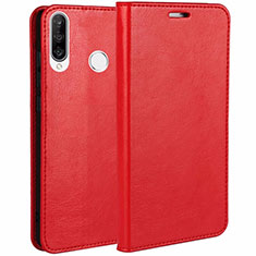 Handytasche Stand Schutzhülle Leder Hülle T01 für Huawei Nova 4e Rot