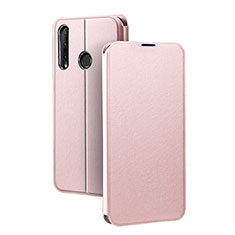 Handytasche Stand Schutzhülle Leder Hülle T01 für Huawei P Smart+ Plus (2019) Rosegold