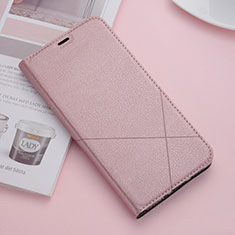 Handytasche Stand Schutzhülle Leder Hülle T02 für Apple iPhone 11 Pro Max Rosegold