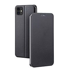 Handytasche Stand Schutzhülle Leder Hülle T02 für Apple iPhone 11 Schwarz