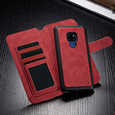 Handytasche Stand Schutzhülle Leder Hülle T02 für Huawei Mate 20 Rot