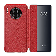 Handytasche Stand Schutzhülle Leder Hülle T02 für Huawei Mate 30 Pro 5G Rot