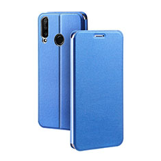 Handytasche Stand Schutzhülle Leder Hülle T02 für Huawei Nova 4e Blau