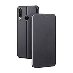 Handytasche Stand Schutzhülle Leder Hülle T02 für Huawei Nova 4e Schwarz