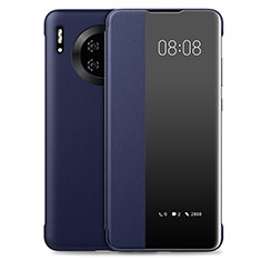 Handytasche Stand Schutzhülle Leder Hülle T03 für Huawei Mate 30 Blau