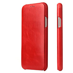 Handytasche Stand Schutzhülle Leder Hülle T05 für Apple iPhone 11 Pro Max Rot