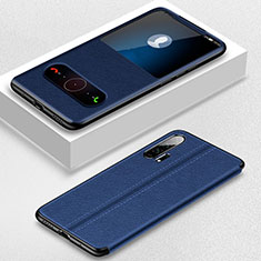 Handytasche Stand Schutzhülle Leder Hülle T05 für Huawei Honor 20 Pro Blau