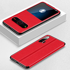 Handytasche Stand Schutzhülle Leder Hülle T05 für Huawei Honor 20 Pro Rot