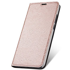 Handytasche Stand Schutzhülle Leder Hülle T05 für Huawei Nova 4e Rosegold