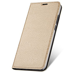 Handytasche Stand Schutzhülle Leder Hülle T05 für Huawei P30 Lite XL Gold