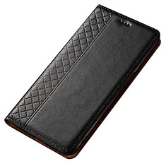 Handytasche Stand Schutzhülle Leder Hülle T05 für Samsung Galaxy A70S Schwarz