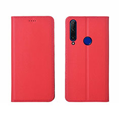 Handytasche Stand Schutzhülle Leder Hülle T06 für Huawei P Smart+ Plus (2019) Rot