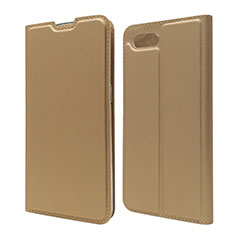 Handytasche Stand Schutzhülle Leder Hülle T06 für Oppo K1 Gold