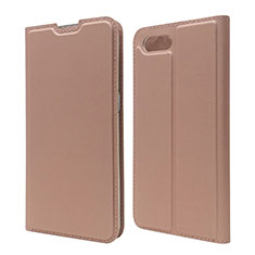 Handytasche Stand Schutzhülle Leder Hülle T06 für Oppo R17 Neo Rosegold