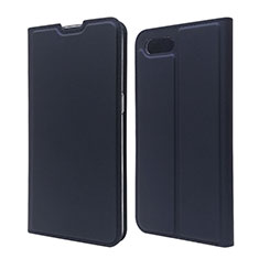 Handytasche Stand Schutzhülle Leder Hülle T06 für Oppo RX17 Neo Blau