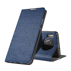 Handytasche Stand Schutzhülle Leder Hülle T07 für Huawei Mate 30 Pro Blau