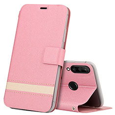 Handytasche Stand Schutzhülle Leder Hülle T07 für Huawei Nova 4e Rosa