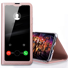 Handytasche Stand Schutzhülle Leder Hülle T08 für Huawei Honor 20i Rosegold