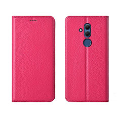 Handytasche Stand Schutzhülle Leder Hülle T08 für Huawei Mate 20 Lite Pink