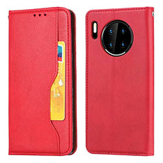 Handytasche Stand Schutzhülle Leder Hülle T08 für Huawei Mate 30 5G Rot