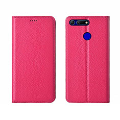 Handytasche Stand Schutzhülle Leder Hülle T09 für Huawei Honor V20 Pink
