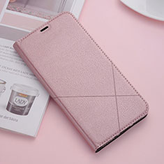 Handytasche Stand Schutzhülle Leder Hülle T09 für Huawei Mate 20 Rosegold