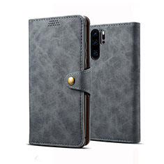 Handytasche Stand Schutzhülle Leder Hülle T09 für Huawei P30 Pro Schwarz