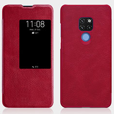 Handytasche Stand Schutzhülle Leder Hülle T10 für Huawei Mate 20 Rot