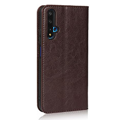 Handytasche Stand Schutzhülle Leder Hülle T11 für Huawei Honor 20 Braun