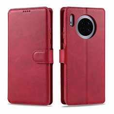 Handytasche Stand Schutzhülle Leder Hülle T11 für Huawei Mate 30 Rot