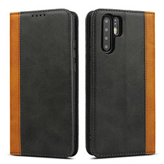 Handytasche Stand Schutzhülle Leder Hülle T11 für Huawei P30 Pro New Edition Schwarz