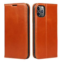 Handytasche Stand Schutzhülle Leder Hülle T15 für Apple iPhone 11 Pro Max Orange