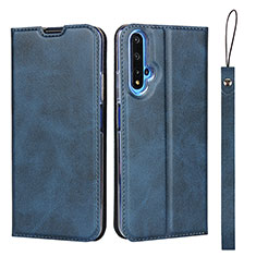 Handytasche Stand Schutzhülle Leder Hülle T15 für Huawei Honor 20S Blau