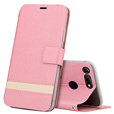 Handytasche Stand Schutzhülle Leder Hülle T15 für Huawei Honor V20 Rosegold