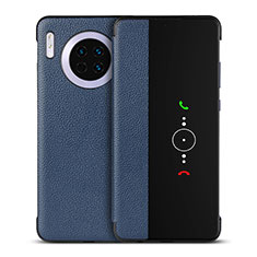 Handytasche Stand Schutzhülle Leder Hülle T16 für Huawei Mate 30 5G Blau