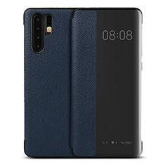 Handytasche Stand Schutzhülle Leder Hülle T16 für Huawei P30 Pro Blau