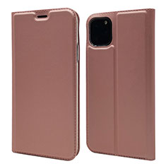 Handytasche Stand Schutzhülle Leder Hülle T17 für Apple iPhone 11 Pro Max Rosegold