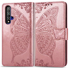 Handytasche Stand Schutzhülle Leder Hülle T19 für Huawei Honor 20 Rosegold