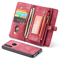 Handytasche Stand Schutzhülle Leder Hülle Z02 für Huawei Nova 4e Rot