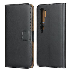 Handytasche Stand Schutzhülle Leder K01 für Xiaomi Mi Note 10 Pro Schwarz