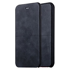 Handytasche Stand Schutzhülle Leder L01 für Apple iPhone 6 Plus Schwarz