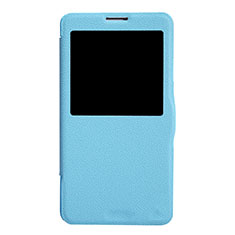 Handytasche Stand Schutzhülle Leder L01 für Samsung Galaxy Note 3 N9000 Blau