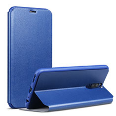 Handytasche Stand Schutzhülle Leder L02 für Huawei G10 Blau