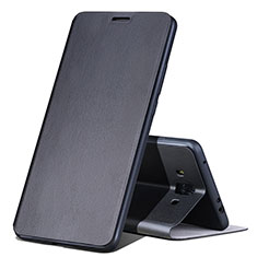 Handytasche Stand Schutzhülle Leder L02 für Huawei Mate 10 Schwarz